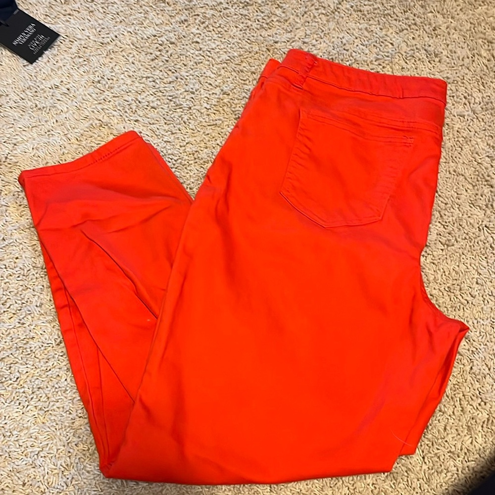 Blue Orange Crop Jeans 16 skinny fit